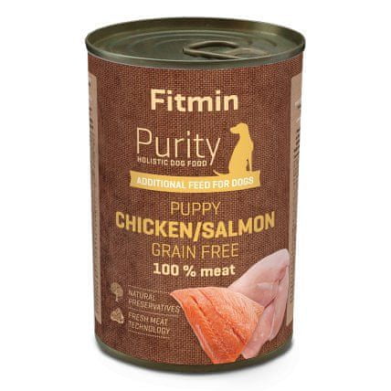 Fitmin Hrana za pse Dog Purity tin puppy salmon with chicken, 400 g