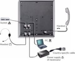 Siemens  OpenScape IP35G Eco Icon - namizni telefon, črn