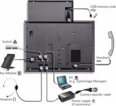 Siemens  OpenScape IP55G SIP - namizni telefon, črn