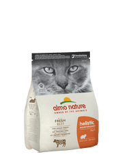 Almo Nature suha hrana za odrasle mačke Holistic - govedina z rižem 2kg