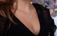 Hot Diamonds Srebrna ogrlica s pravim diamantom Lily DP733