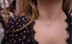 Hot Diamonds Srebrna ogrlica s pravim diamantom Flora DP730