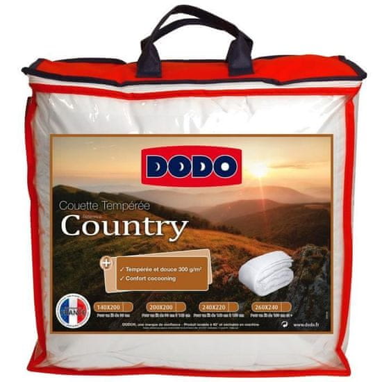 shumee DODO Country moderate odeja - 140 x 200 cm - bela