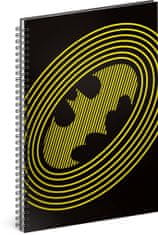 Presco Group Spiralni zvezek Batman - Krogi, linejni, A5