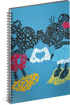 Presco Group Spiralni zvezek Mickey - Kiss, linejni, A4