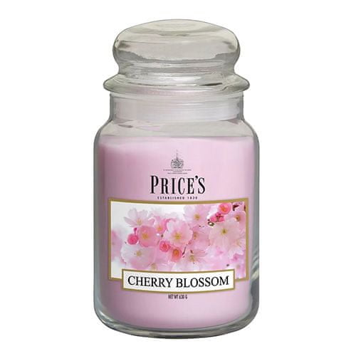 Price's Candles Sveča v steklenem kozarcu Sveče, Češnjev cvet, 630 g