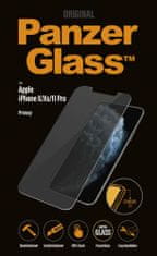 PanzerGlass Privacy zaščitno steklo za iPhone X/Xs/11 Pro, CamSlider, Edge-to-Edge, črno