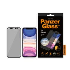 PanzerGlass Privacy Pro zaščitno steklo za iPhone Xr/11, Cam Slider, Edge-to-Edge, črno