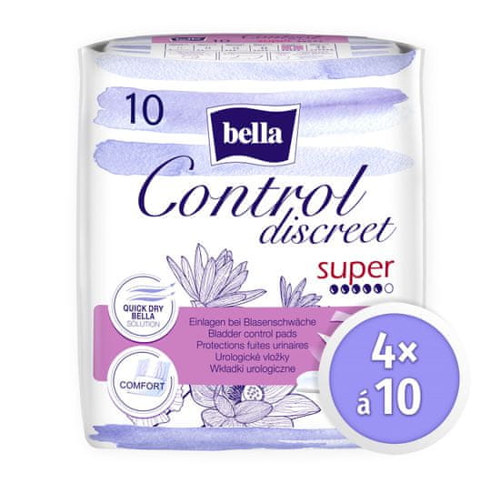 Bella Control Discreet Super,10 ks × 4