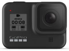 GoPro Hero 8 športna kamera, črna + SD kartica + baterija + Shorty držalo + Headstrap (CHDRB-801)