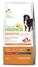 TRAINER Natural Sensitive No gluten Adult M/M briketi za odrasle pse, svinjina, 12 kg