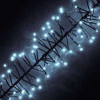 Črna nano LED veriga v obliki grozda