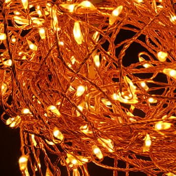Bakrena nano LED veriga v obliki grozda