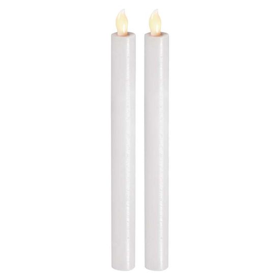 Emos Cand Flicker dekoracija, sveča, bela, LED, toplo bela, 2 kosa