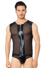 SoftLine Moški erotičen komplet 4606, črna, XL