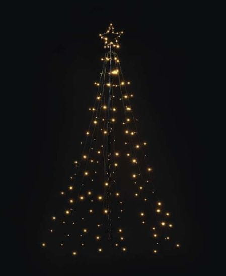 Emos božična dekoracija, drevo, kovinsko, 180 LED, 180 cm, zunanja, toplo bela, časovnik - Odprta embalaža1