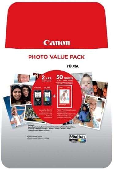 Canon PG-560XL / CL-561XL Multipack komplet kartuš in fotopapirja (3712C004)