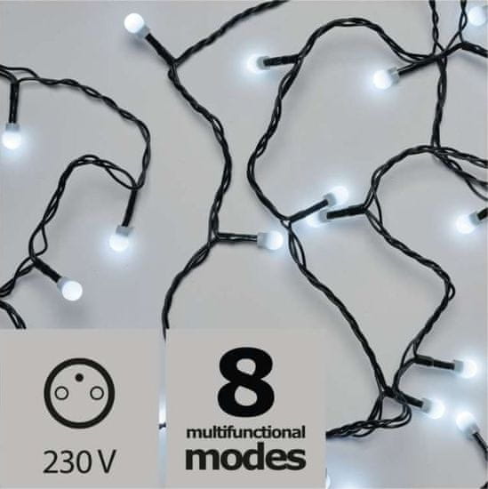 Emos božična razsvetljava, češnje, 200 LED, 20 m, zunanja, hladno bela