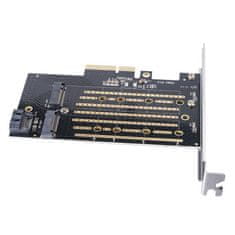 Orico PDM2 SSD adapter, M.2 NVMe/SATA v PCIe 3.0 x4