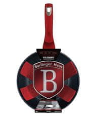 Berlingerhaus Wok z marmornato površino 28 cm Burgundija Metallic Line BH-1267