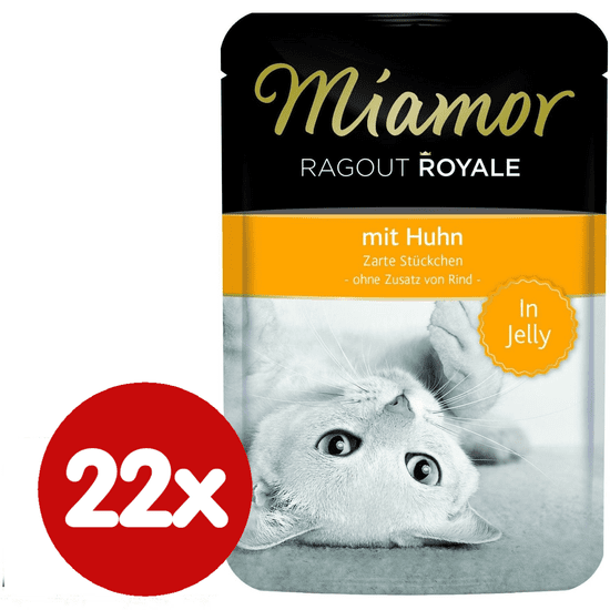 Finnern hrana za mačke Miamor, piščančji ragu, 22 x 100g
