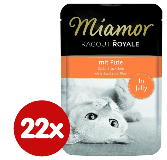 Finnern hrana za mačke Miamor, puranji ragu, 22 x 100g