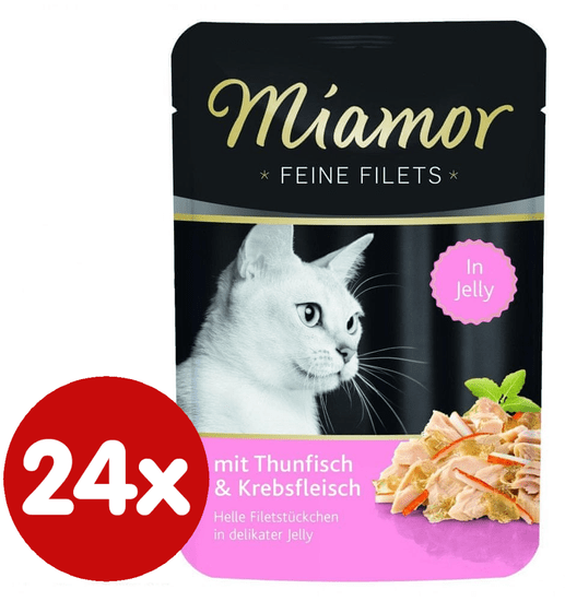 Finnern hrana za mačke Miamor tuna in rakci na žaru, 24 x 100 g