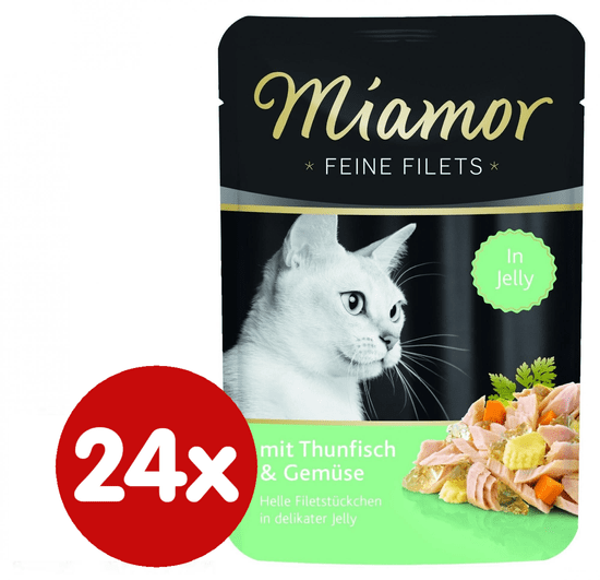 Finnern hrana za mačke Miamor tuna in zelenjava na žaru, 24 x 100 g