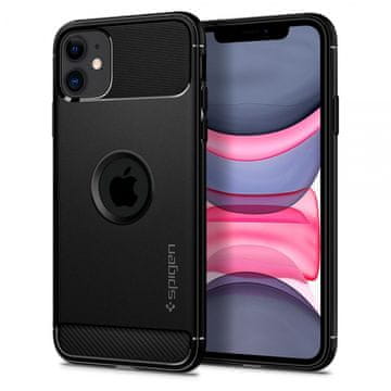 Spigen Rugged Armor ovitek za Apple iPhone 11, silikonski, črn