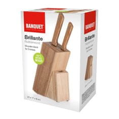 Banquet Brillante leseno stojalo za 5 nožev, 22 x 17 x 9 cm