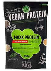 Bio Maxx Vegan Protein Shake presni napitek, 75 % beljakovinski, 450 g