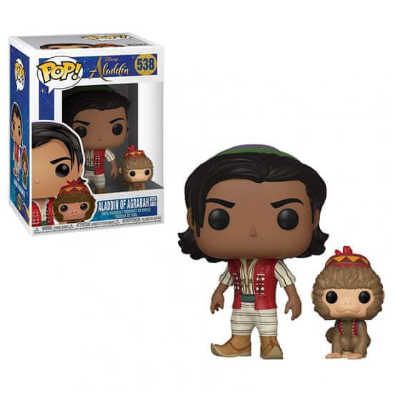 Funko POP! Disney: Aladdin figura, Aladdin w/Abu #538