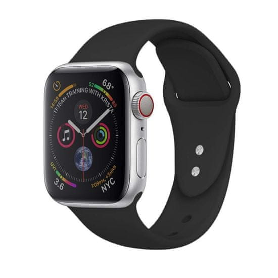 MAX nadomestni pašček za Apple Watch, 44 mm, MAS01, črn