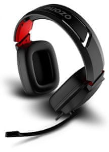 Gaming slušalke Ozone Ekho X40 zvok gibljiv mikrofon LED osvetlitev gumb za glasnost