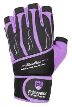 POWER SYSTEM Rokavice za fitnes Chica črno vijolična XS
