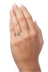 Brilio Silver Srebrni zaročni prstan s srcem 426 001 00535 04 (Obseg 55 mm)