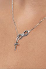 Brilio Zlata ogrlica Infinity s križem 273 001 00132 07