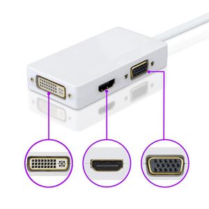  Adapter Mini DisplayPort v HDMI, DVI in VGA 