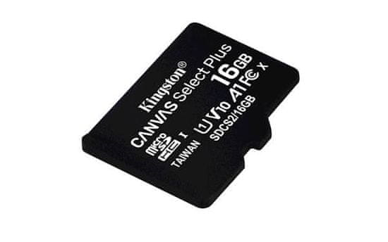 Kingston Canvas Select Plus spominska kartica microSDHC 16 GB
