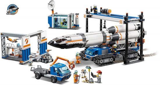 LEGO City 60229 Montaža in prevoz vesoljskih raket - Odprta embalaža