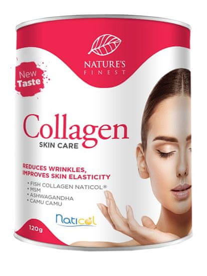 Nature's finest Collagen SkinCare prehransko dopolnilo s formulo Naticol, jagoda, 120 g