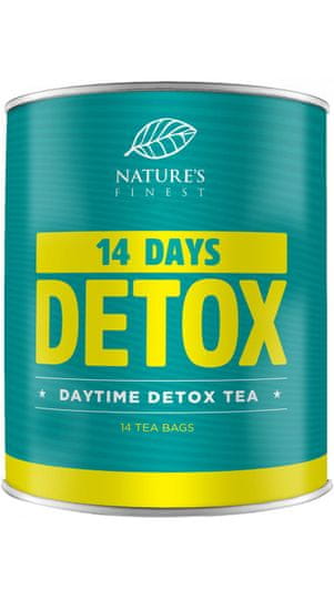 Nature's finest Teatox Daytime Detox tea, dnevni razstrupljevalni čaj, 14 vrečk