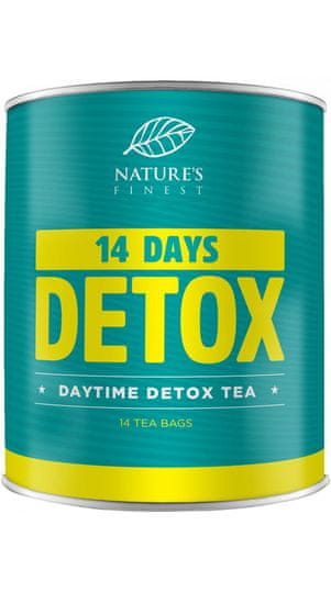 Nature's finest Teatox Daytime Detox tea, dnevni razstrupljevalni čaj, 14 vrečk