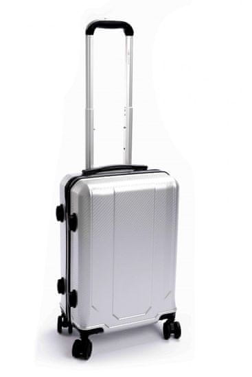 Leonardo kabinski kovček za potovanje, 33x23x55 cm, bel