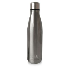 Puro termo steklenica H2O, nerjaveče jeklo, 500 ml, srebrna