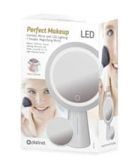 Platinet PMLY19 Makeup kozmetično ogledalo s stojalom, LED osvetlitev