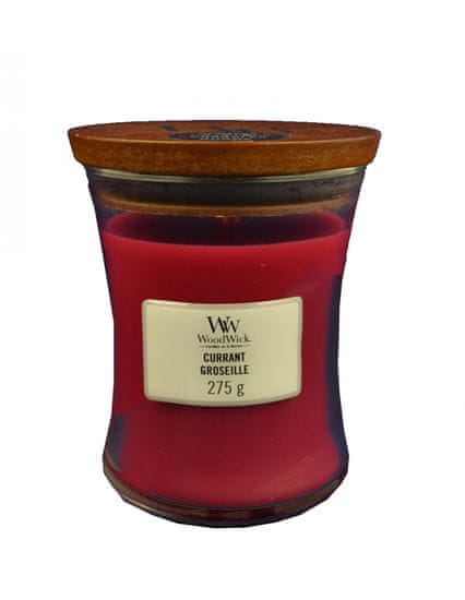 Woodwick Currant Medium Candle dišeča sveča, 275 g