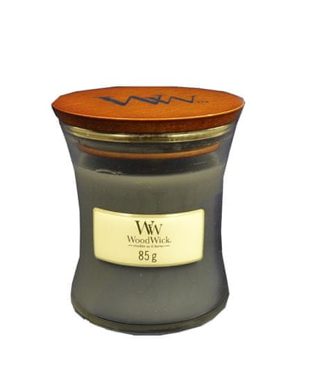 Woodwick Evening Onyx Small Candle dišeča sveča, 85 g