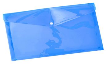 Blue Link mapa z gumbom, amerikanka, modra (26529)