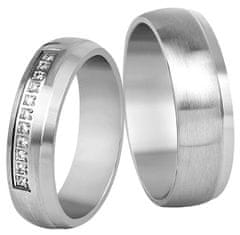Beneto Ženski poročni prstan iz jekla SPD03 (Obseg 50 mm)